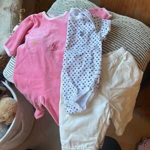 Baby Girl Kids Pajamas and pants Set, petit bateau, rococo, gap